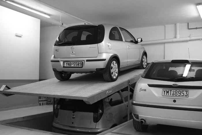 Μηχανική θέση στάθμευσης για 2 (4) αυτοκίνητα με ανάκλιση ΒΙΟΜΑΝ 13Υ2ΑSN (13Y4ASN)