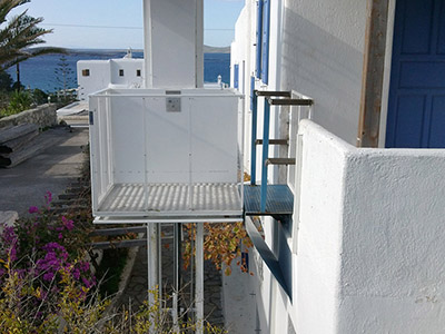 Εγκατάσταση εξωτερικού αναβατόριου ασανσερ
