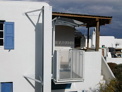 Εγκατάσταση εξωτερικού αναβατόριου ασανσερ