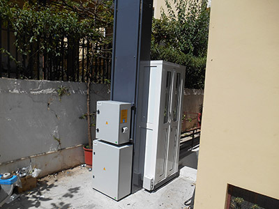 Εγκατάσταση εξωτερικού αναβατόριου ασανσερ