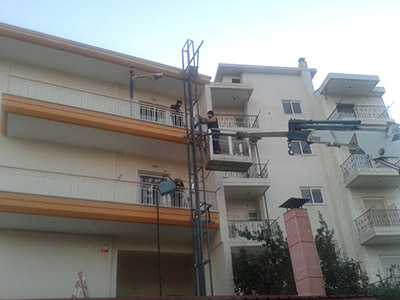 Εγκατάσταση εξωτερικού αναβατόριου ασανσερ