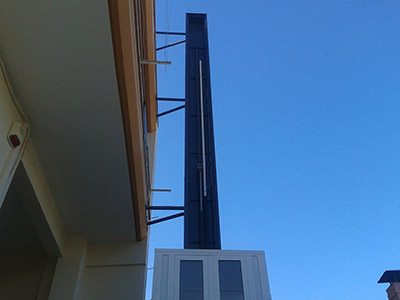 Εγκατάσταση εξωτερικού αναβατόριου ασανσερ