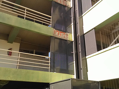 Εγκατάσταση εξωτερικού αναβατόριου ασανσερ