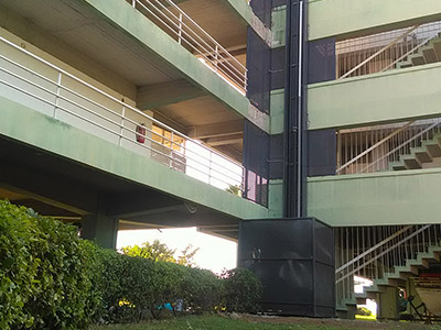 Εγκατάσταση εξωτερικού αναβατόριου ασανσερ