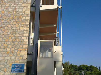 Εγκατάσταση εξωτερικού αναβατόριου ασανσερ
