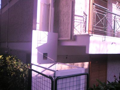 Εγκατάσταση εξωτερικού αναβατόριου ασανσερ