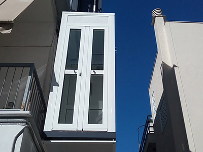 Εγκατάσταση εξωτερικού αναβατόριου ασανσερ