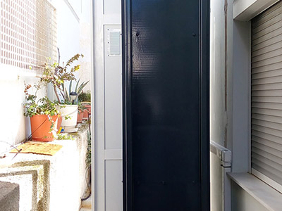 Εγκατάσταση εξωτερικού αναβατόριου ασανσερ