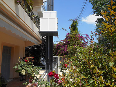 Εγκατάσταση εξωτερικού αναβατόριου ασανσερ