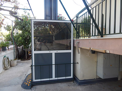 Εγκατάσταση εξωτερικού αναβατόριου ασανσερ