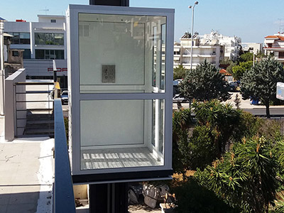 Εγκατάσταση εξωτερικού αναβατόριου ασανσερ