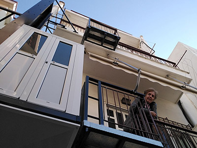 Εγκατάσταση εξωτερικού αναβατόριου ασανσερ