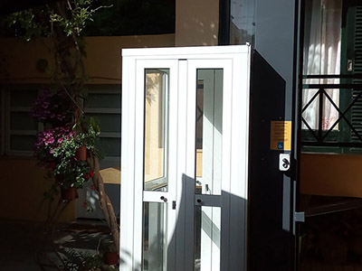 Εγκατάσταση εξωτερικού αναβατόριου ασανσερ