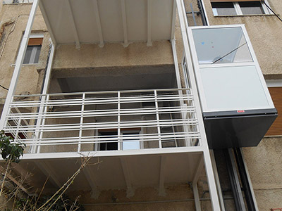 Εγκατάσταση εξωτερικού αναβατόριου ασανσερ