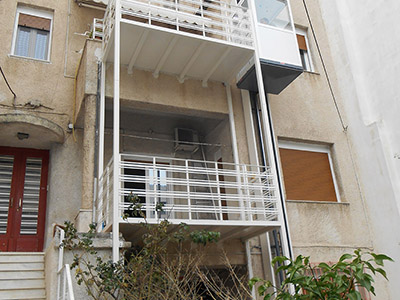 Εγκατάσταση εξωτερικού αναβατόριου ασανσερ