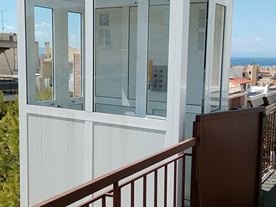 Εγκατάσταση εξωτερικού αναβατόριου ασανσερ