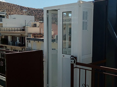 Εγκατάσταση εξωτερικού αναβατόριου ασανσερ