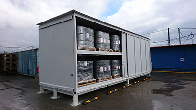 Οικίσκος αποθήκευσης επικίνδυνων τοξικών