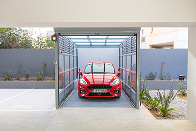 Σύστημα στάθμευσης για αυτοκίνητα - πολυεπίπεδες δομές στάθμευσης