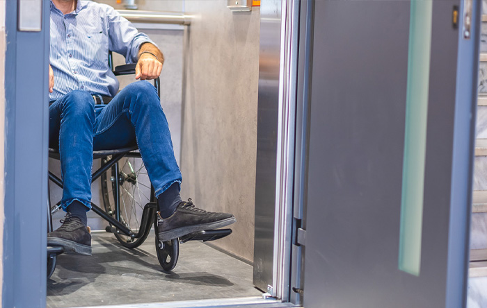 Donation of a wheelchair for the disabled 